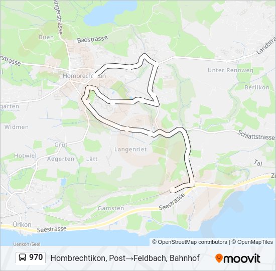 970 Bus Line Map