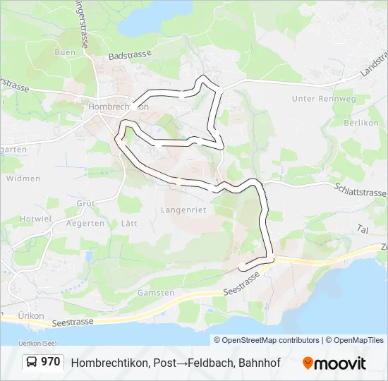 970 Bus Line Map