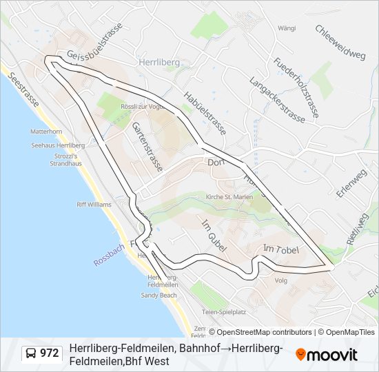 972 Bus Line Map