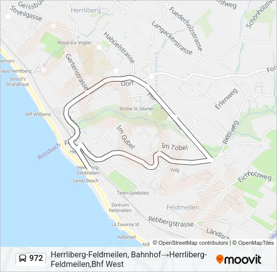 972 Bus Line Map