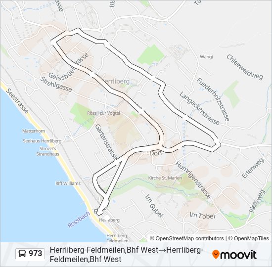 973 Bus Line Map