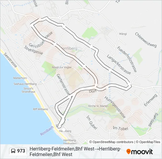 973 Bus Line Map
