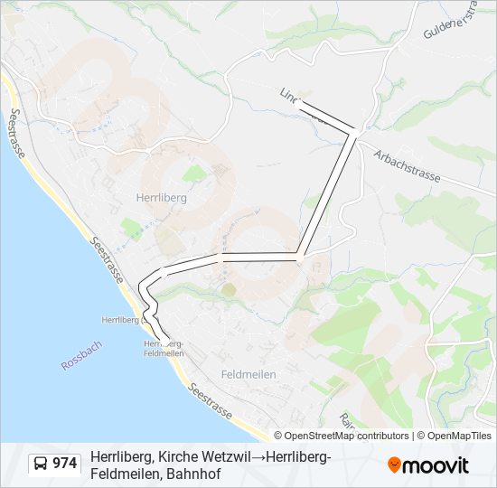 974 Bus Line Map