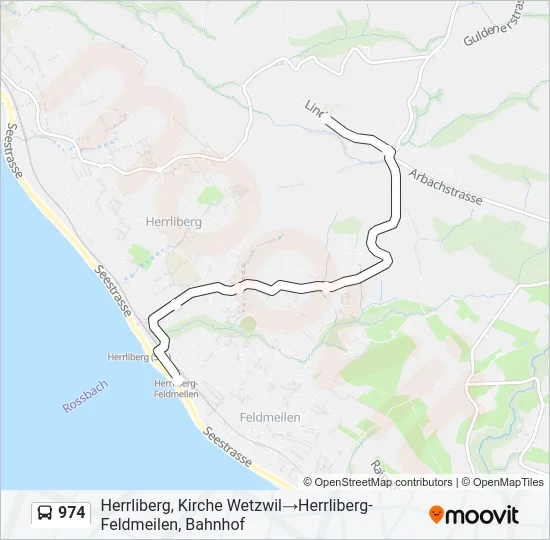 974 Bus Line Map