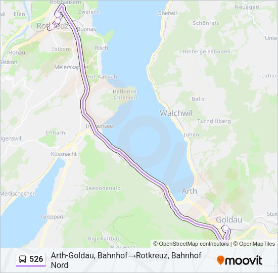 526 Bus Line Map