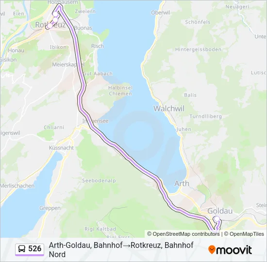 526 Bus Line Map