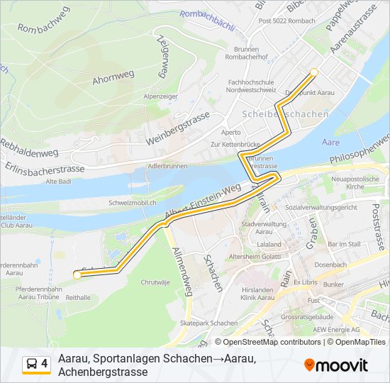 4 Bus Line Map