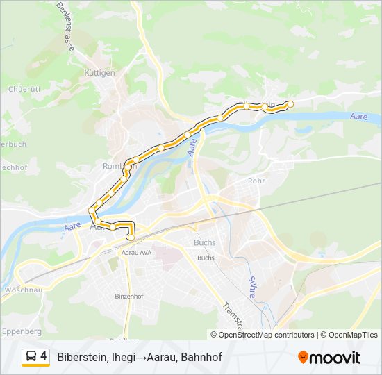 4 Bus Line Map