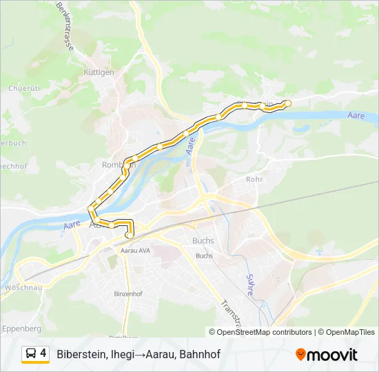 4 Bus Line Map