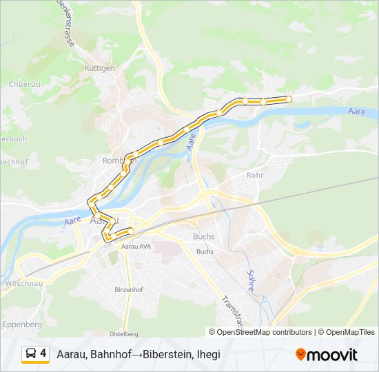 4 Bus Line Map