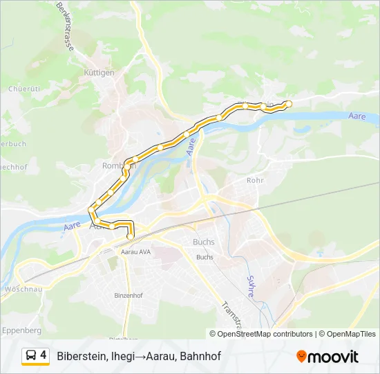 4 Bus Line Map
