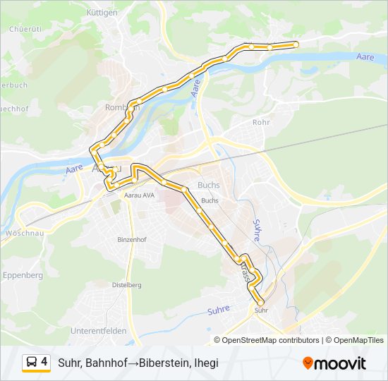 4 Bus Line Map