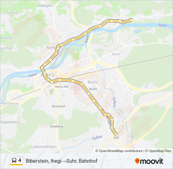 4 Bus Line Map