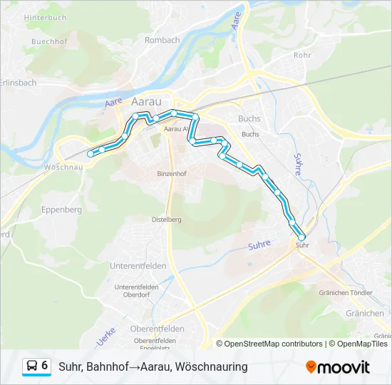 6 Bus Line Map