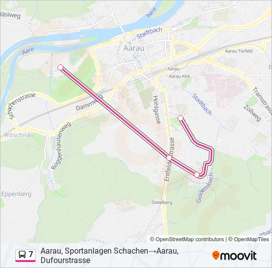 7 Bus Line Map