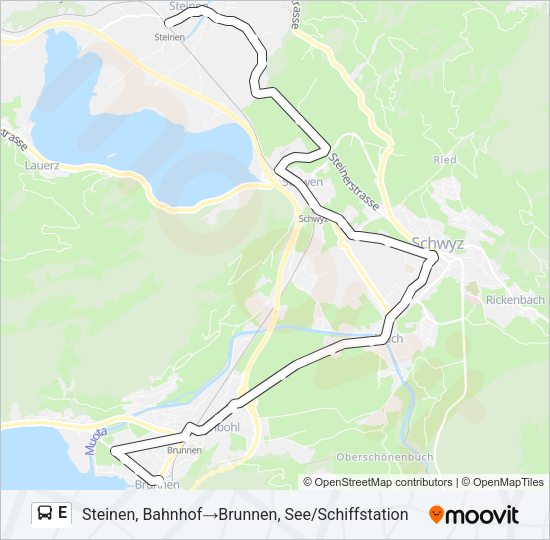 E Bus Line Map