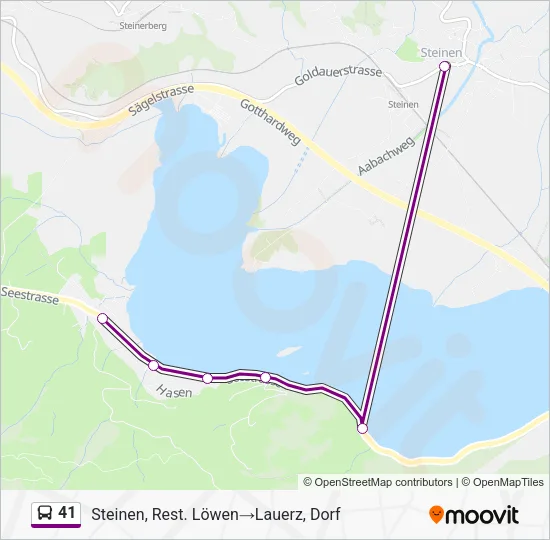 41 Bus Line Map