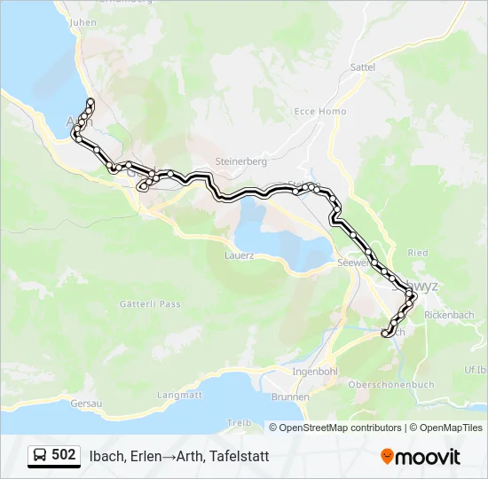 502 Bus Line Map