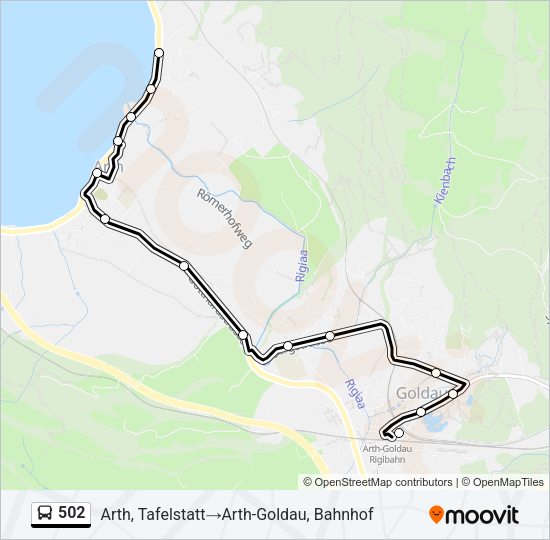 502 Bus Line Map