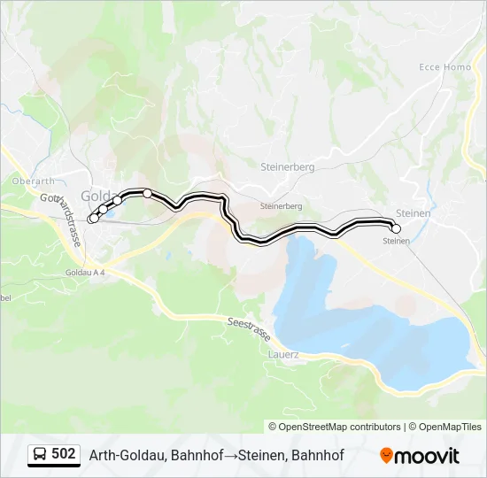 502 Bus Line Map