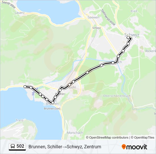502 Bus Line Map