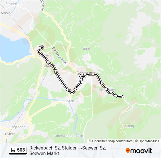 503 Bus Line Map