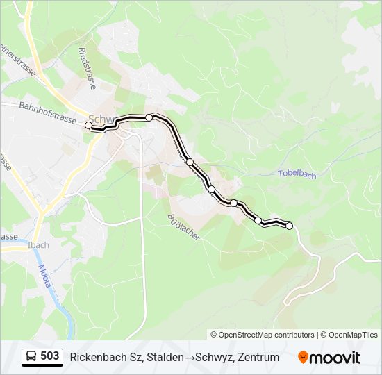 503 Bus Line Map
