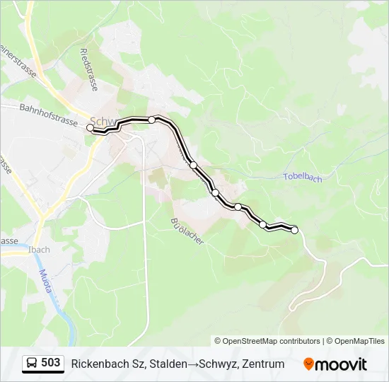 503 Bus Line Map