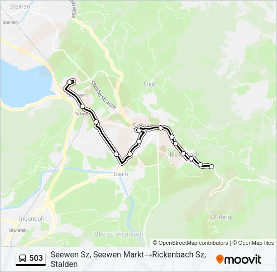 503 Bus Line Map