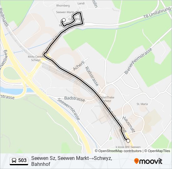 503 Bus Line Map