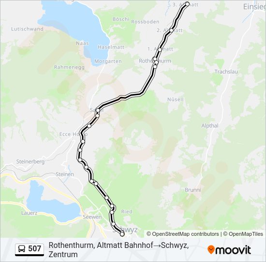 507 Bus Line Map