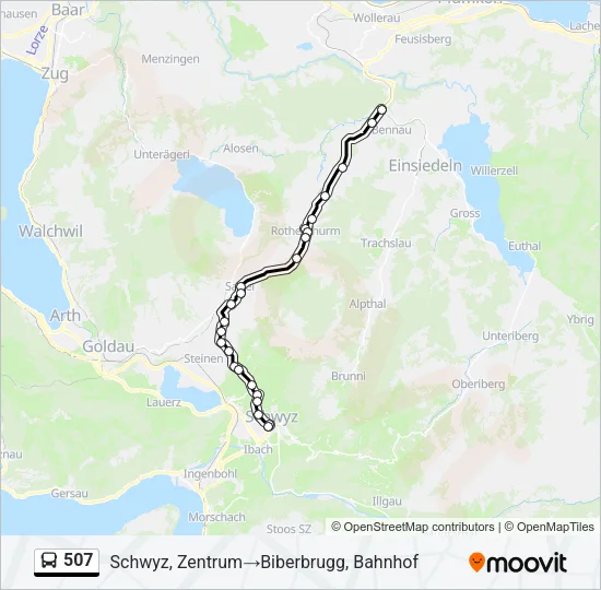 507 Bus Line Map