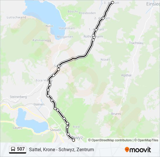 507 Route Schedules, Stops & Maps Rothenthurm, Altmatt Bahnhof‎→