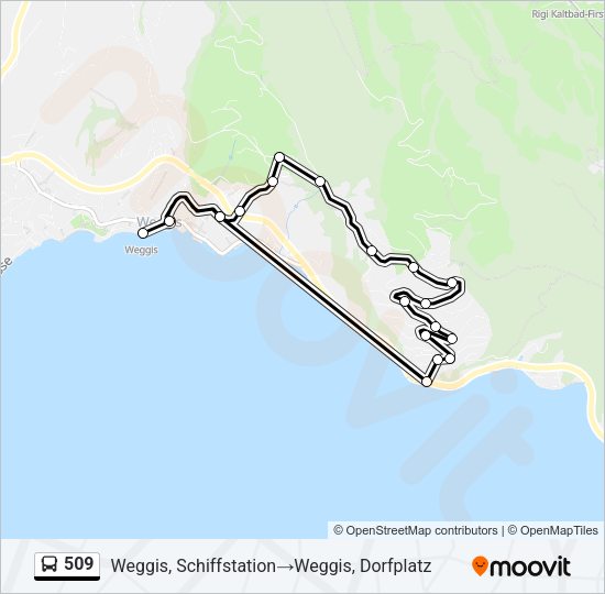509 Bus Line Map