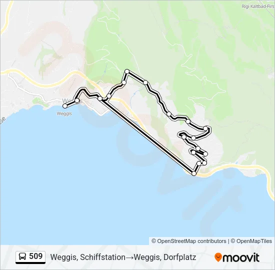 509 Bus Line Map