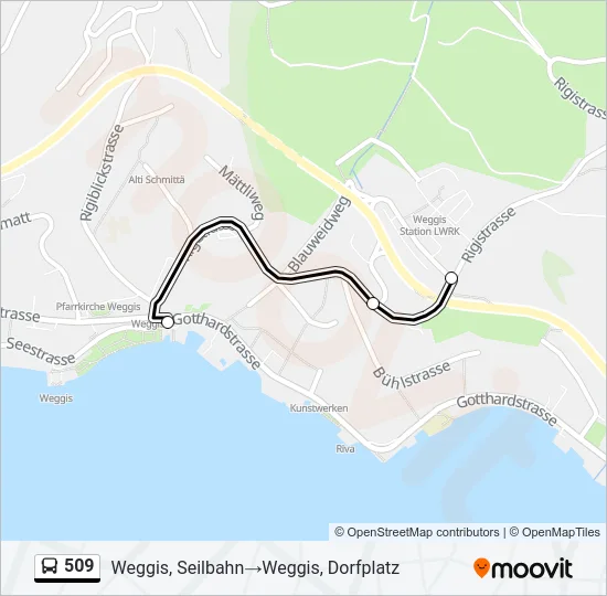 509 Bus Line Map