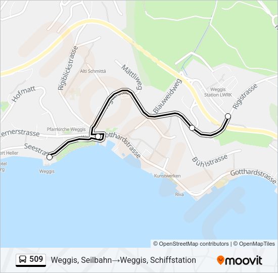 509 Bus Line Map