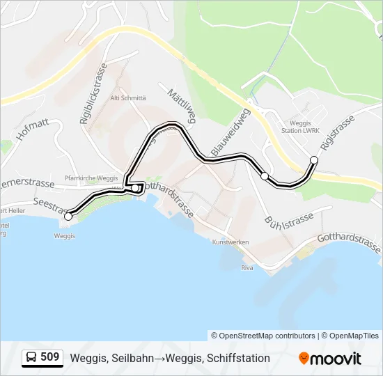509 Bus Line Map