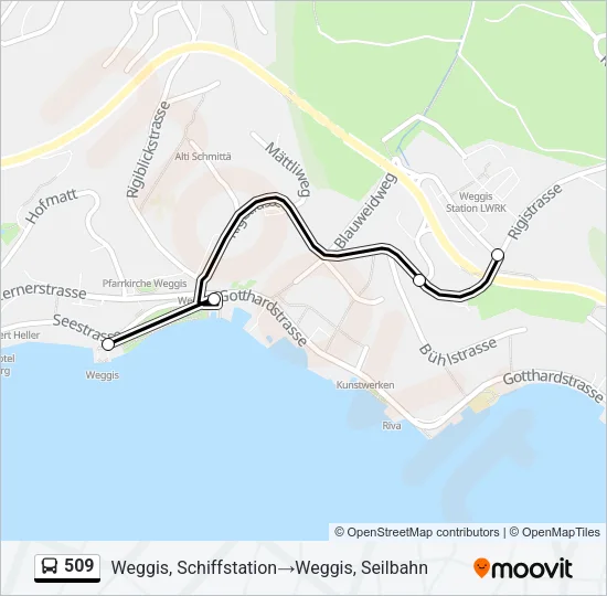 509 Bus Line Map