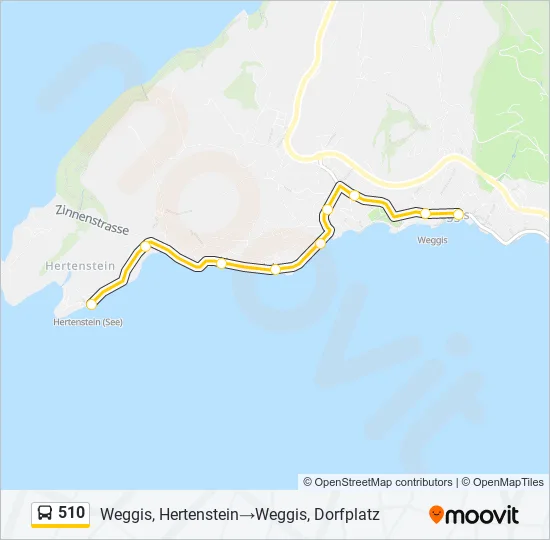 510 Bus Line Map