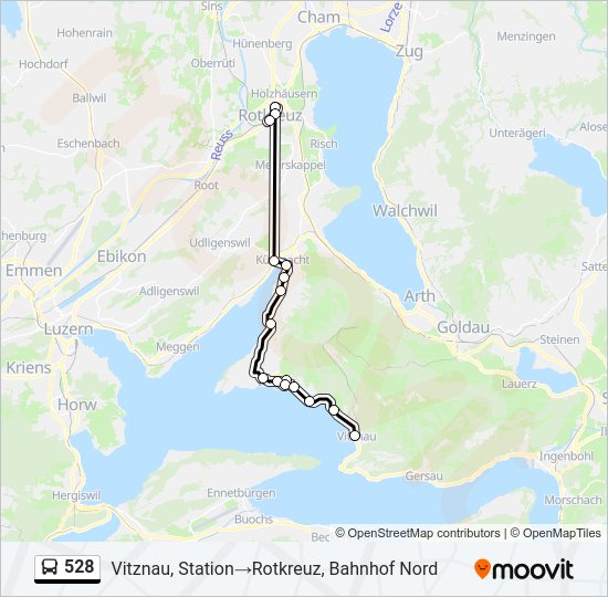 528 Bus Line Map