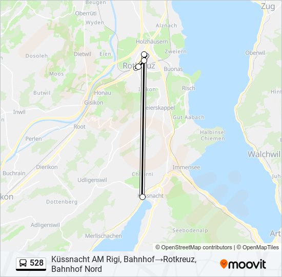 528 Bus Line Map