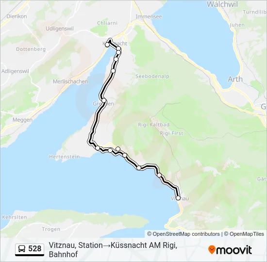 528 Bus Line Map