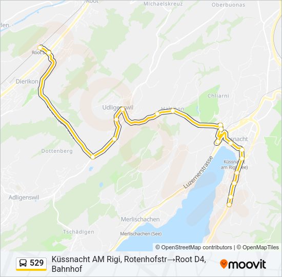 529 Bus Line Map