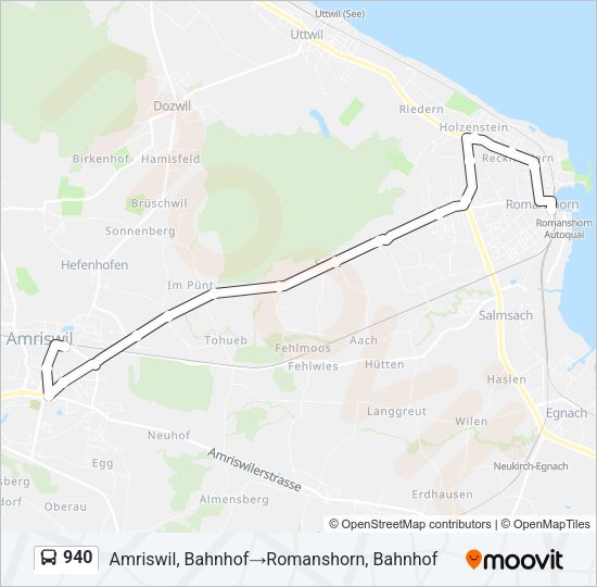 940 Bus Line Map