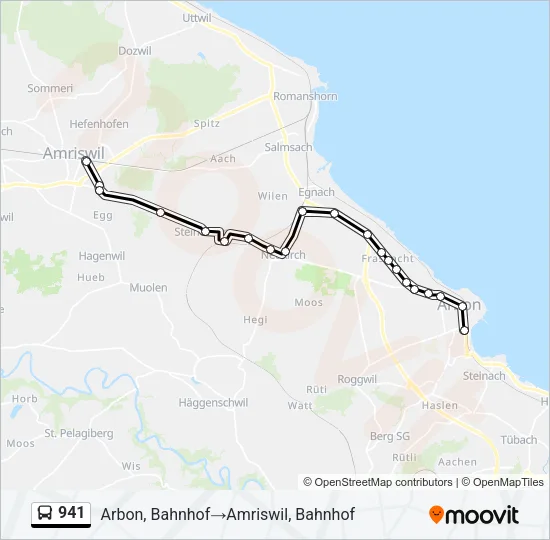 941 Bus Line Map