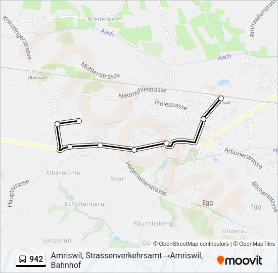 942 Bus Line Map