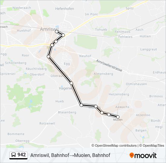 942 Bus Line Map