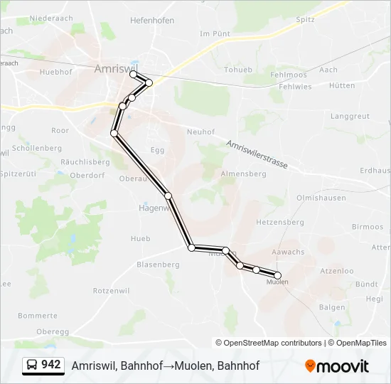 942 Bus Line Map