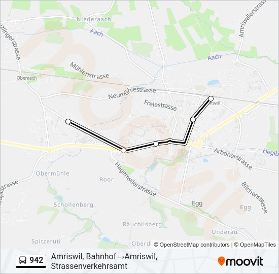 942 Bus Line Map